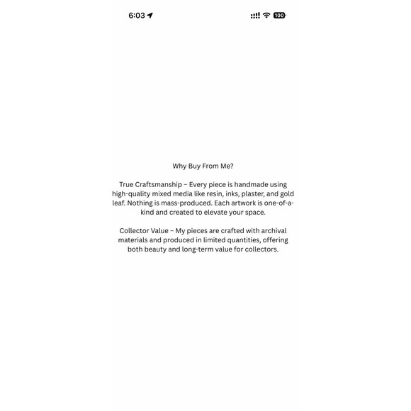 Original Art 14x11 Paper Vibrant Abstract Expressionist Painting Silver waves - Picture 6 of 10